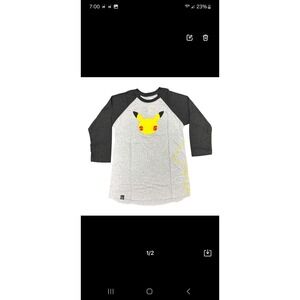 Pokémon Celebration White Raglan Shirt - Adult Size Medium